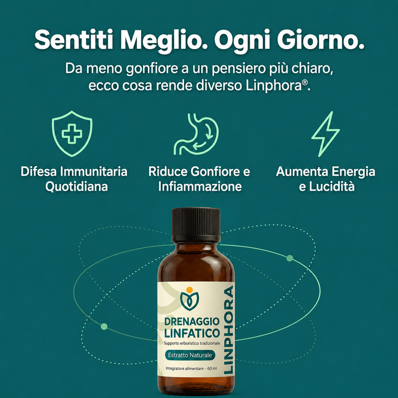 Nuova Formula di Massima Potenza – Drenaggio Linfatico di LINPHORA