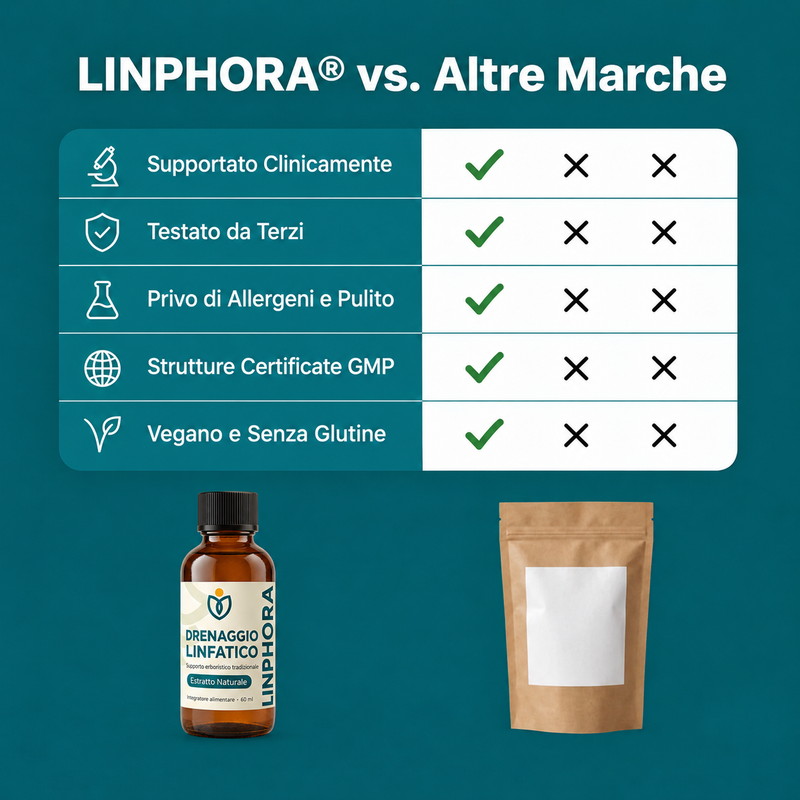 Nuova Formula di Massima Potenza – Drenaggio Linfatico di LINPHORA